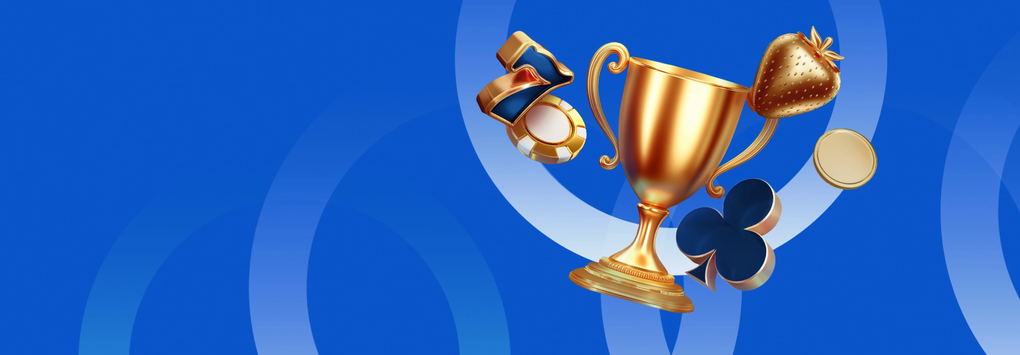 Pokie7 Slots mobile app trophy illustration